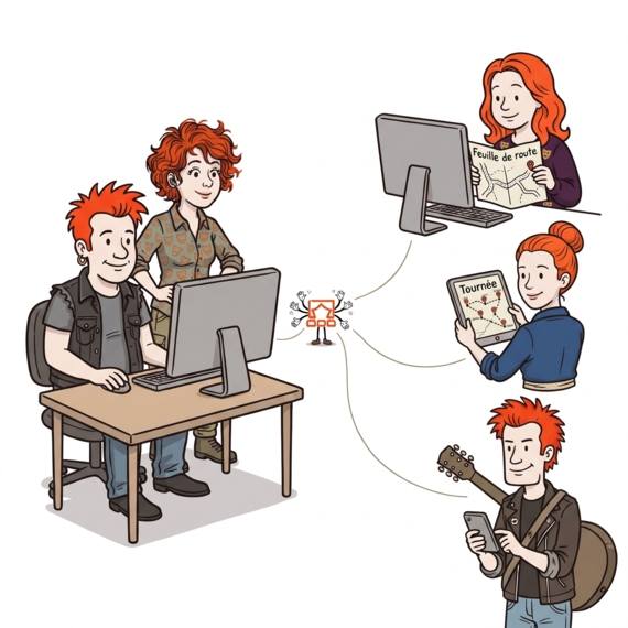 Suivi équipe artistique Si vous avez de multiples interlocuteurs externes